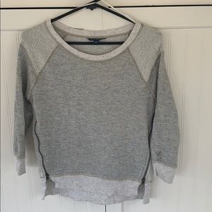 AE Crew Neck Pullover Side Zippers Sweatshirt.